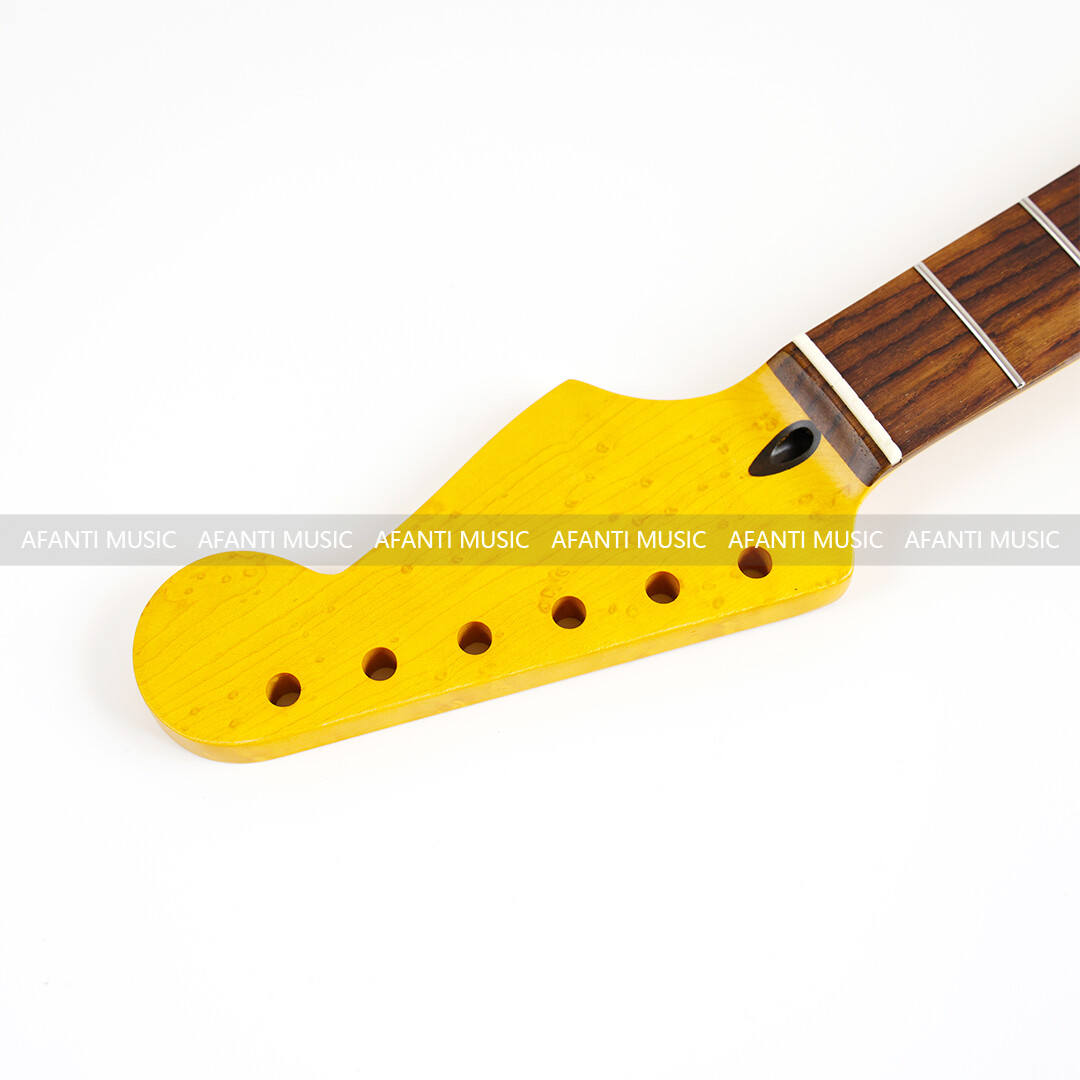 Afanti 22 Frets Vintage Roasted Birdseye Maple ST Electric Guitar Neck