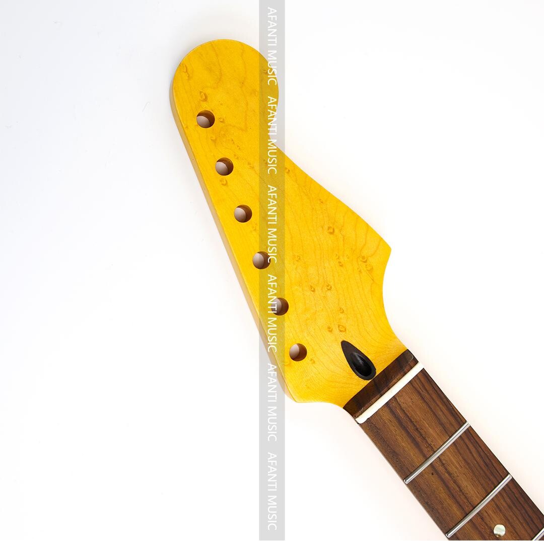 Afanti 22 Frets Birdseye Maple ST Electric Guitar Neck