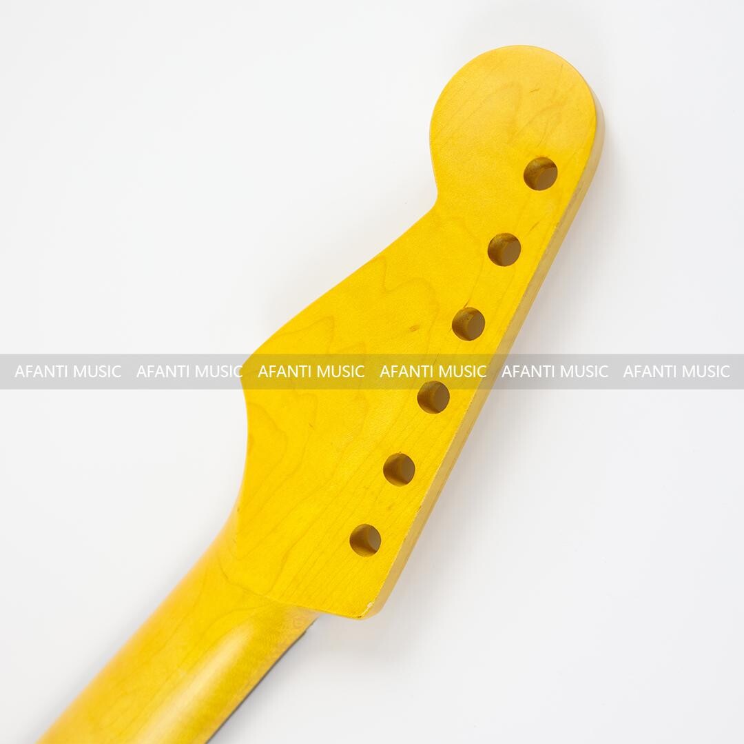 Afanti 22 Frets Flamed Maple ST Electric Guitar Neck