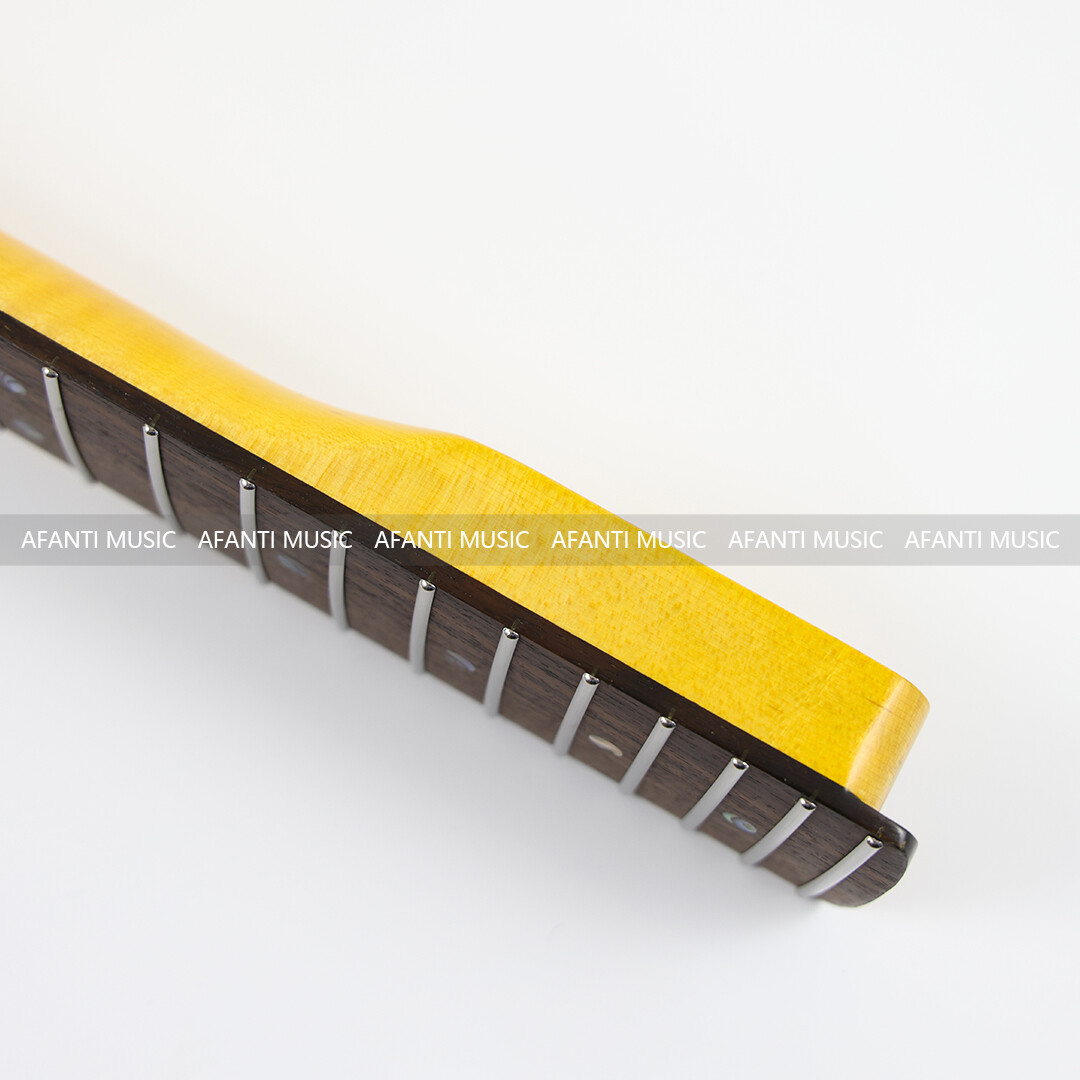 Afanti 22 Frets Flamed Maple ST Electric Guitar Neck