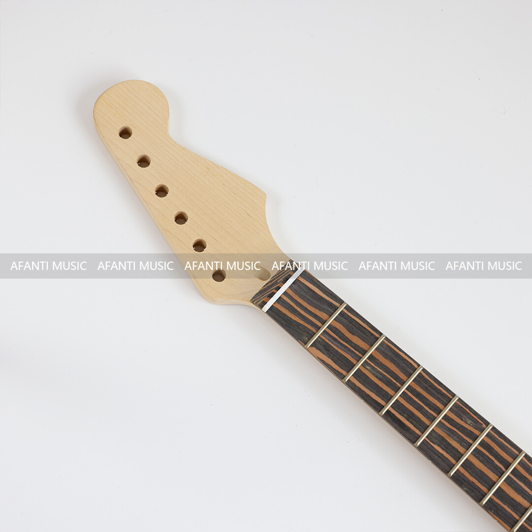 Afanti 22 Frets Zebrawood Fingerboard ST Electric Guitar Neck