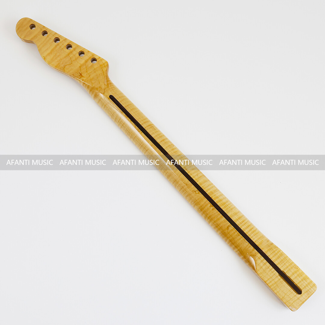 Afanti 21 Frets Flamed Maple TL Electric Guitar Neck