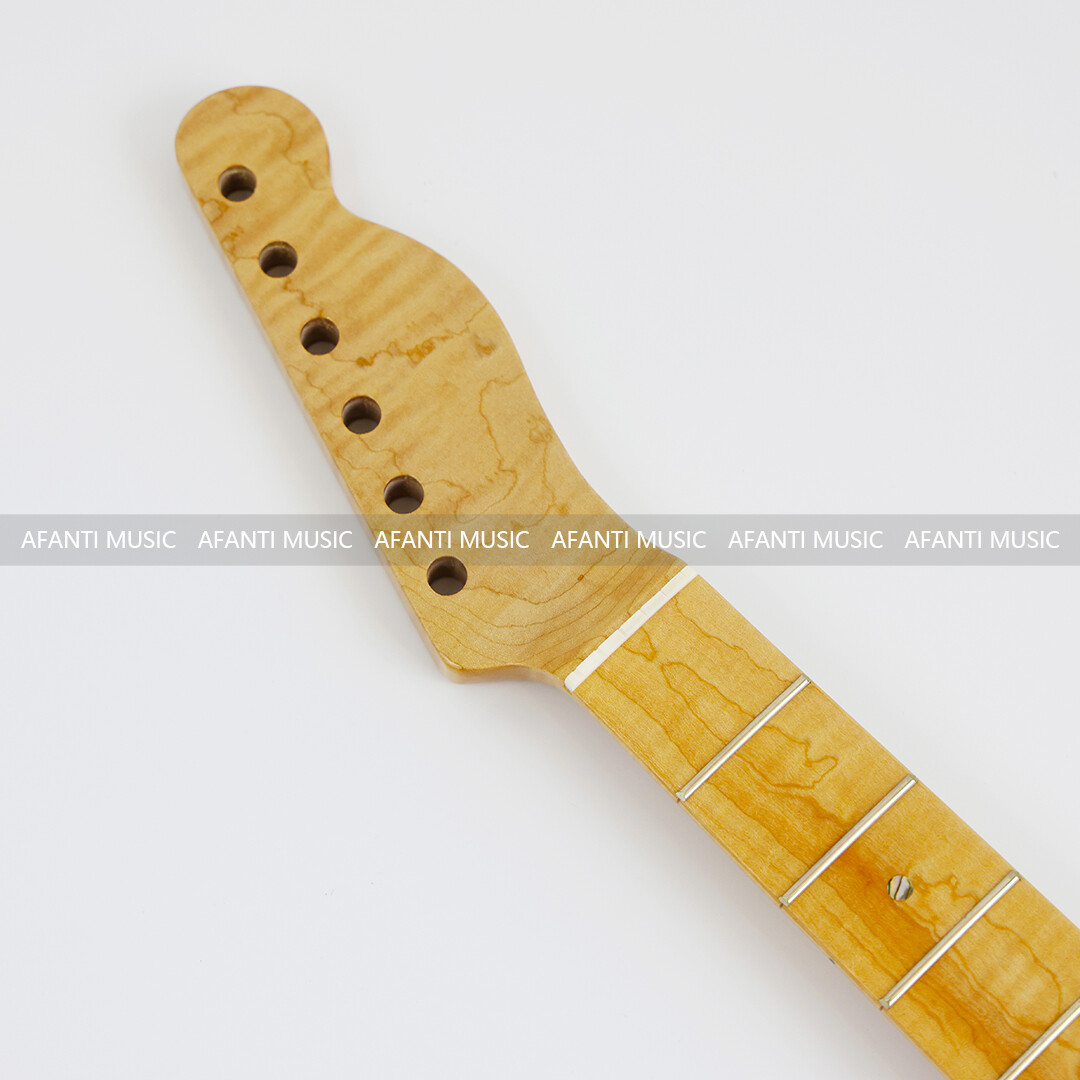 Afanti 21 Frets Flamed Maple TL Electric Guitar Neck