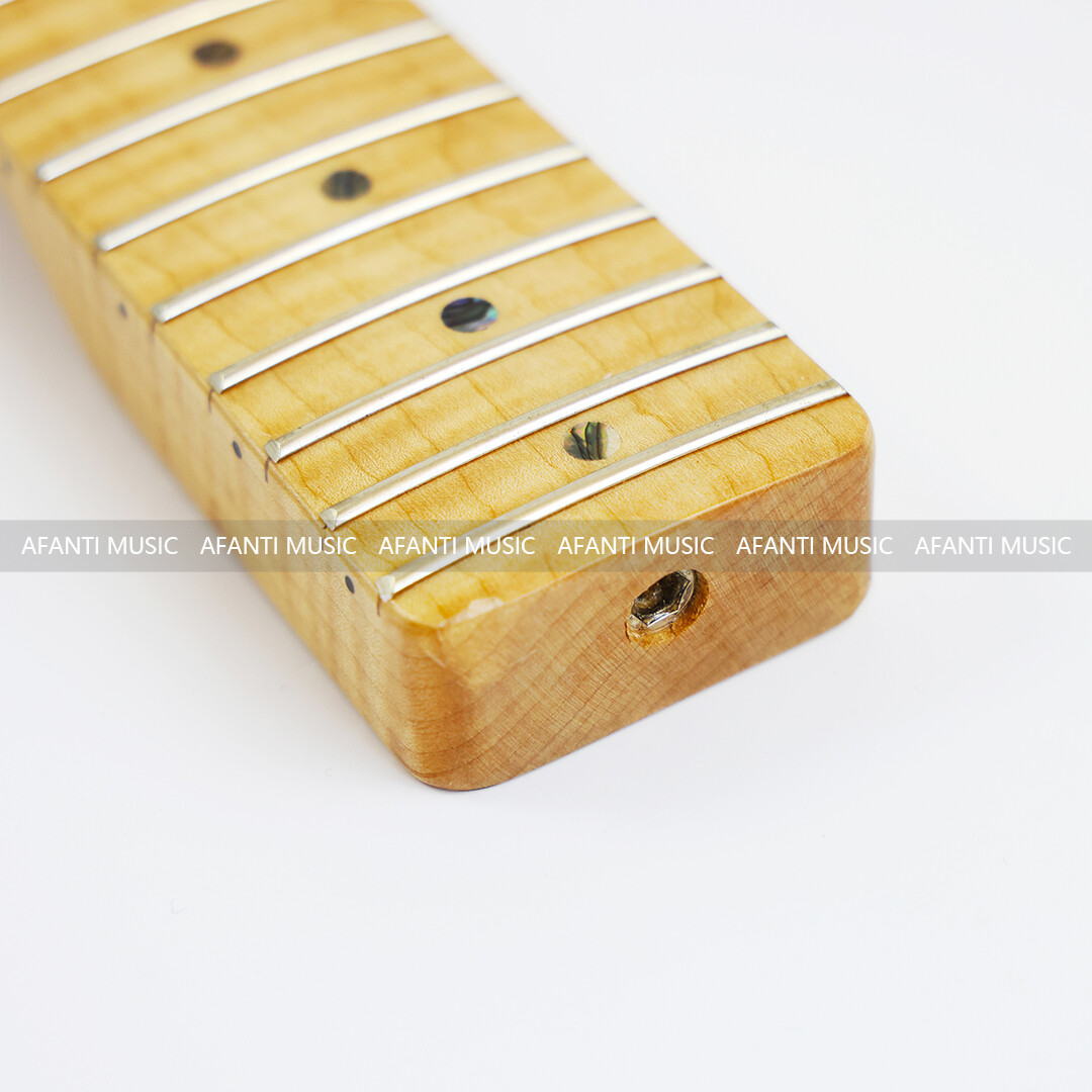 Afanti 21 Frets Flamed Maple TL Electric Guitar Neck