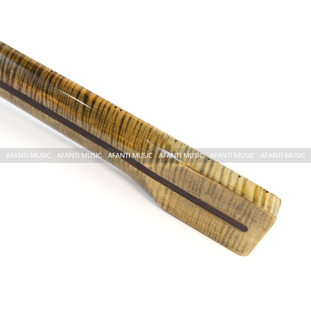 Afanti 21 Frets Glossy Flamed Maple TL Electric Guitar Neck