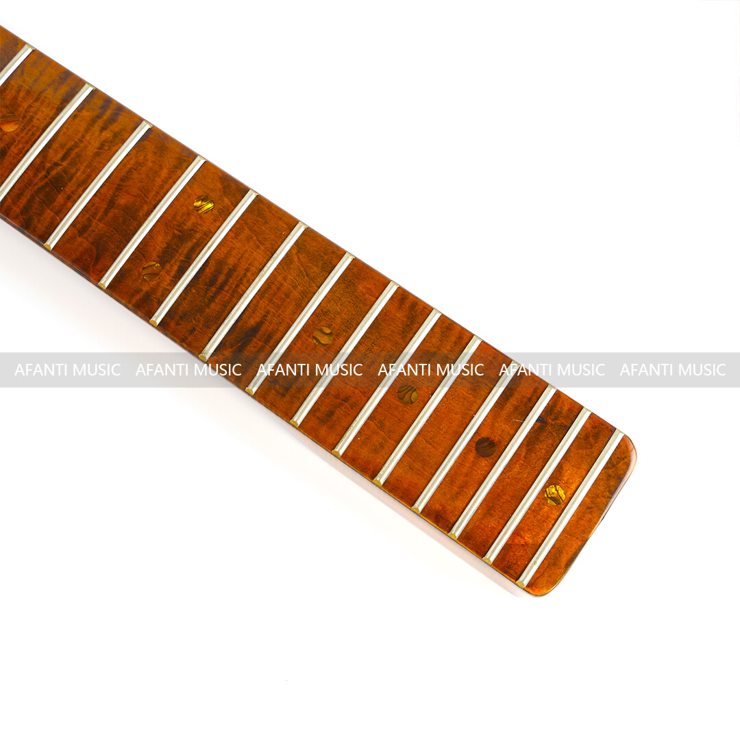 Afanti 21 Frets Glossy Flamed Maple TL Style Electric Guitar Neck