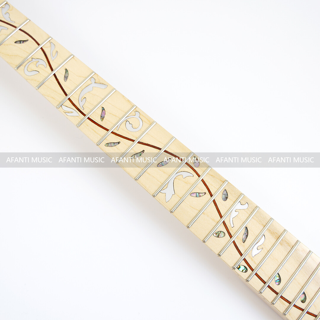 Afanti 24 Frets Maple Electric Guitar Neck with Maple Fingerboard
