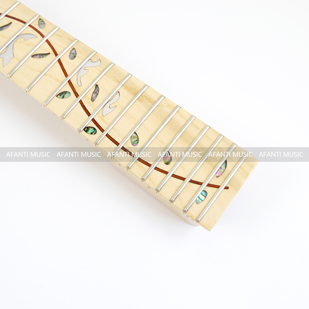 Afanti 24 Frets Maple Electric Guitar Neck with Maple Fingerboard