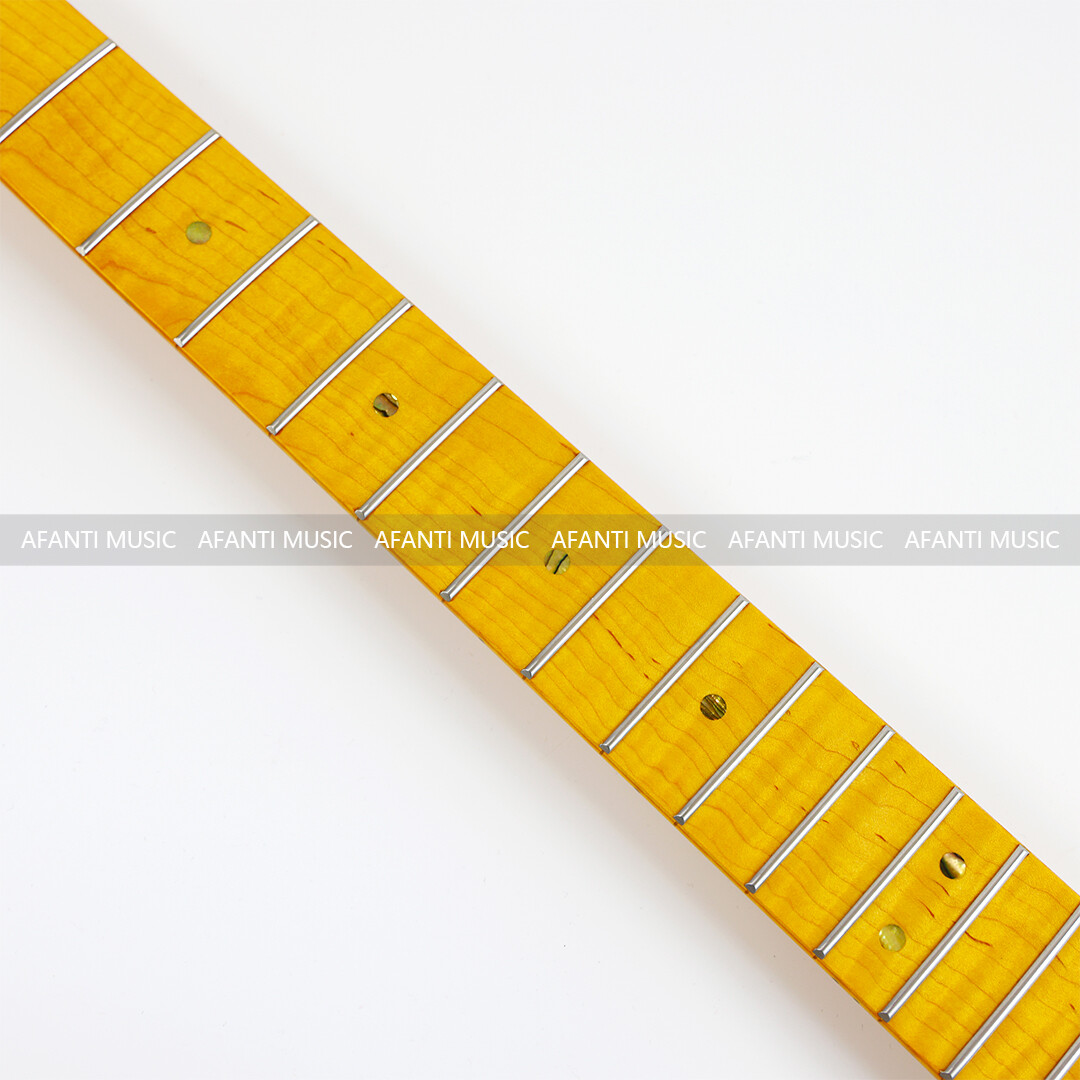 Afanti 21 Frets Flamed Maple ST Guitar Neck