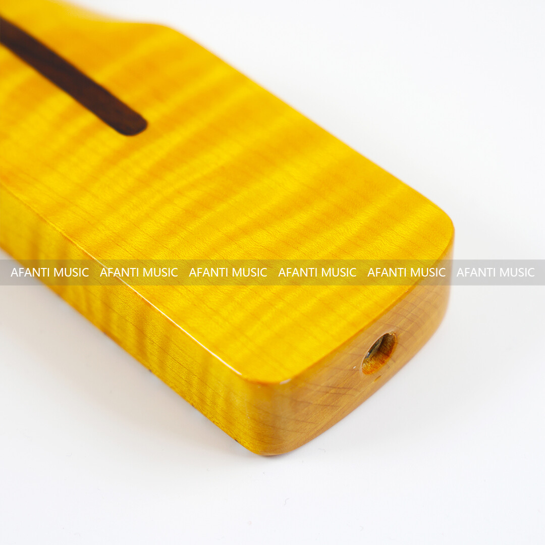 Afanti 21 Frets Flamed Maple ST Guitar Neck