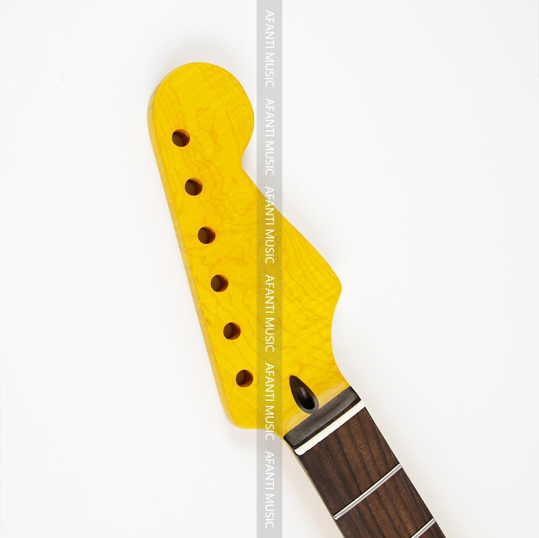 Afanti 22 Frets Flamed Maple ST Style Guitar Neck