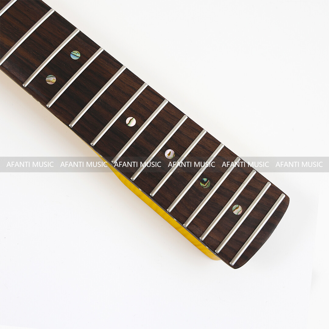 Afanti 22 Frets Flamed Maple ST Style Guitar Neck