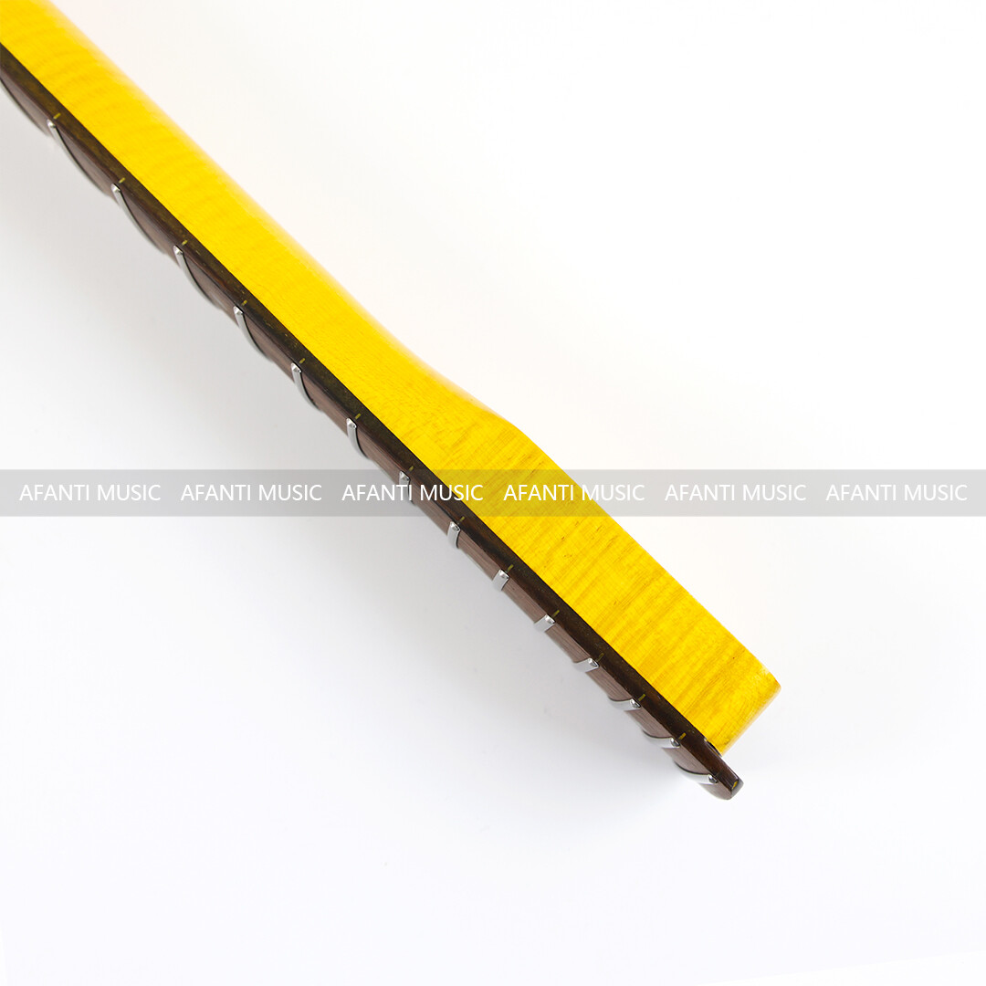 Afanti 22 Frets Flamed Maple ST Style Guitar Neck