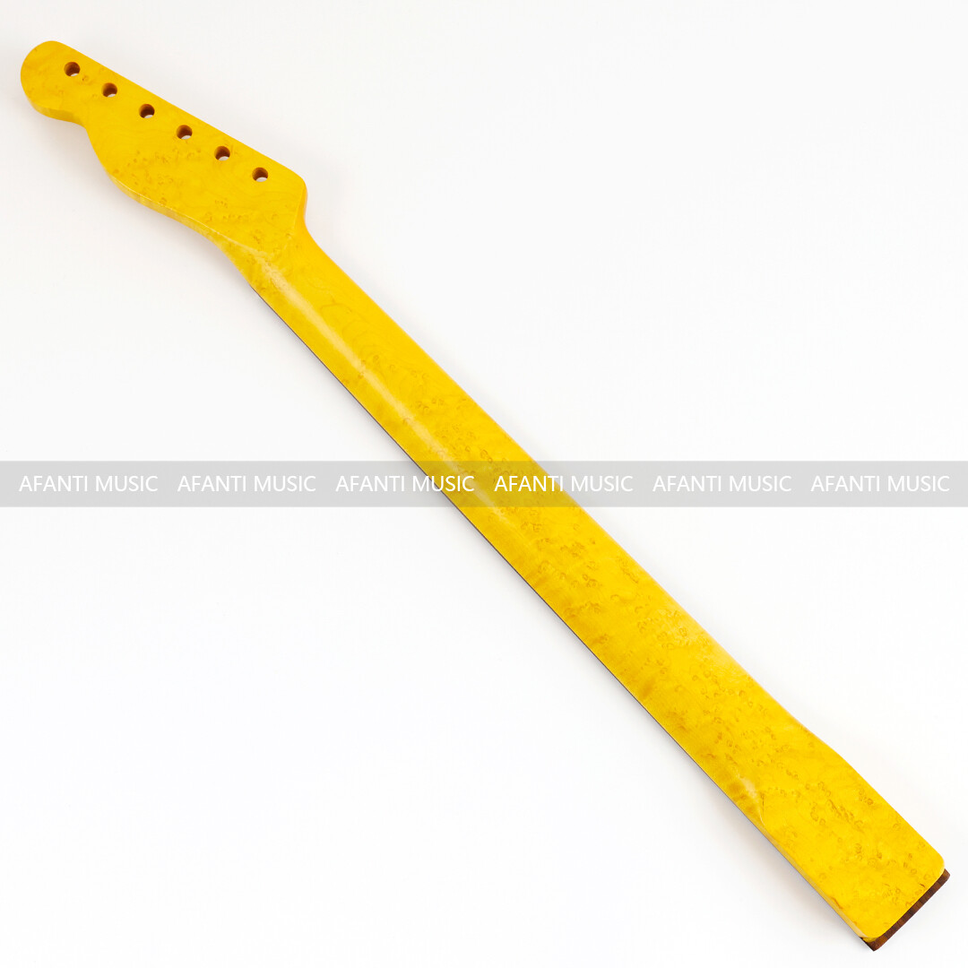 Afanti 22 Frets Birdseye Maple and Flamed Maple TL Guitar Neck