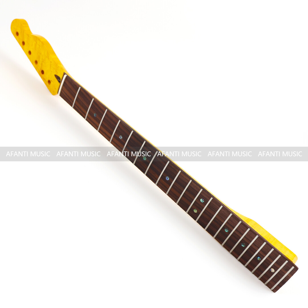 Afanti 22 Frets Birdseye Maple and Flamed Maple TL Guitar Neck