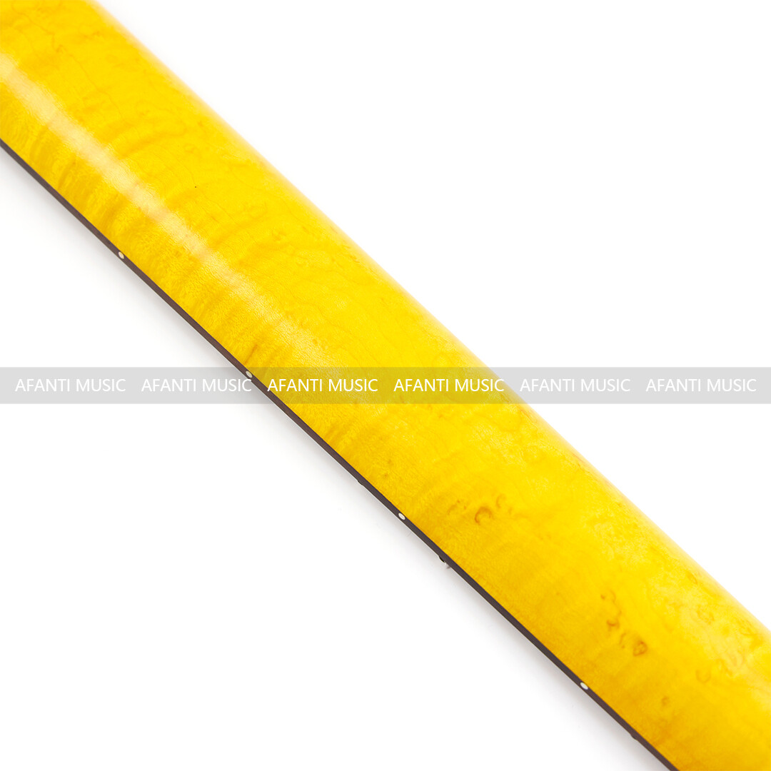 Afanti 22 Frets Birdseye Maple and Flamed Maple TL Guitar Neck