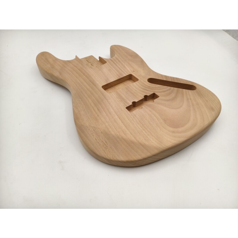 Afanti Unfinished Mahogany 2 Pieces Center Joint Jazz Bass Guitar Body