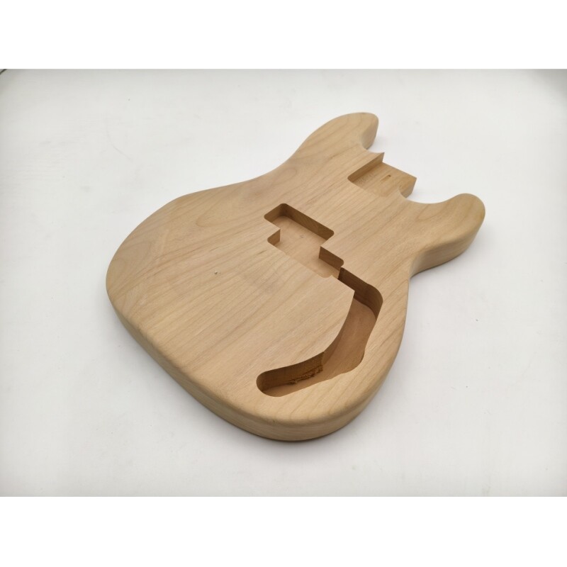 Afanti 2 Piece Center Joint Unfinished Alder Wood P Bass Guitar Body