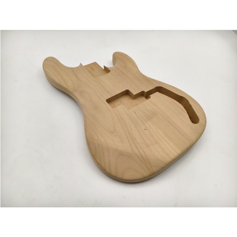 Afanti 2 Piece Center Joint Unfinished Alder Wood P Bass Guitar Body