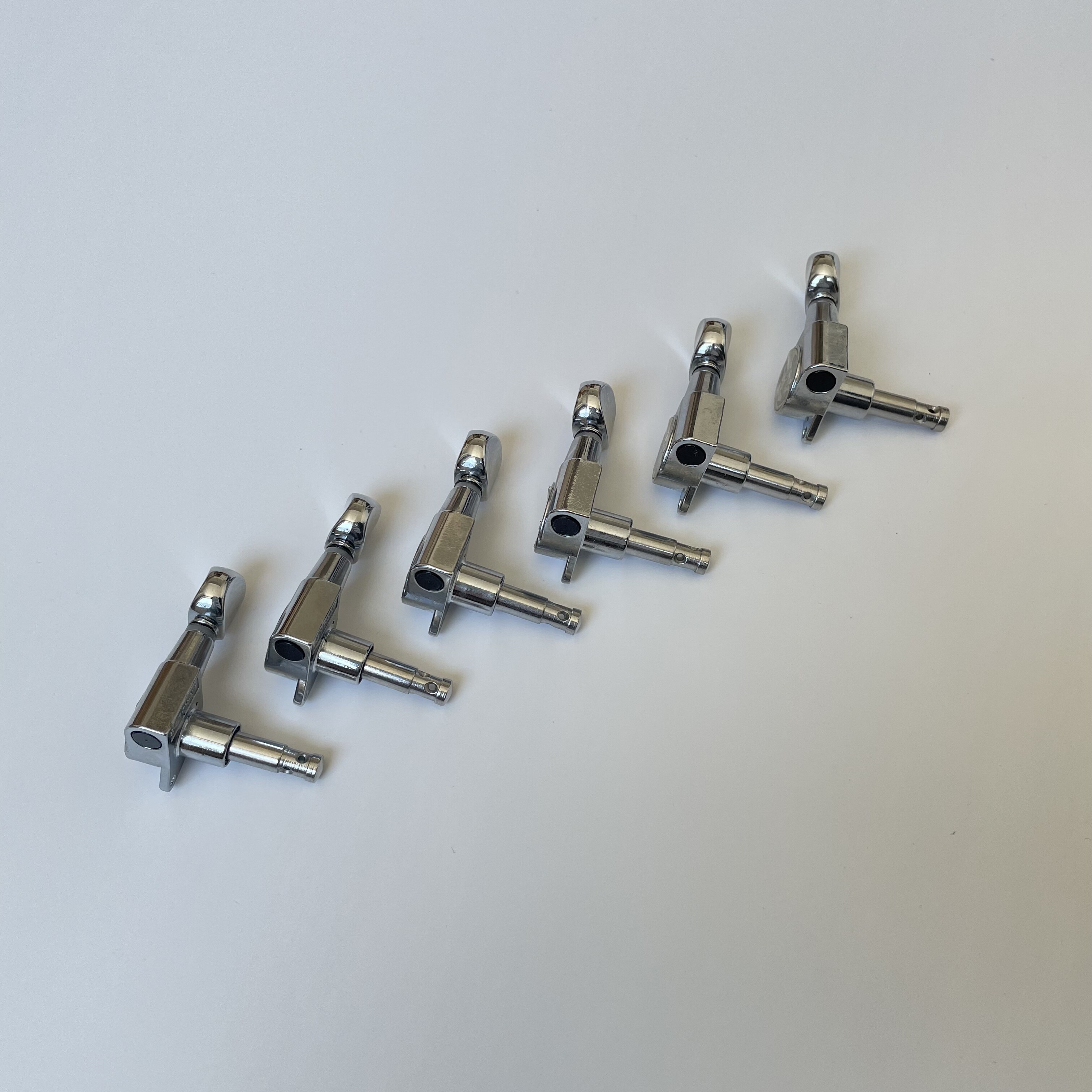 Afanti Sealed 6L Inline Chrome Electric Guitar Tuning Key Pegs