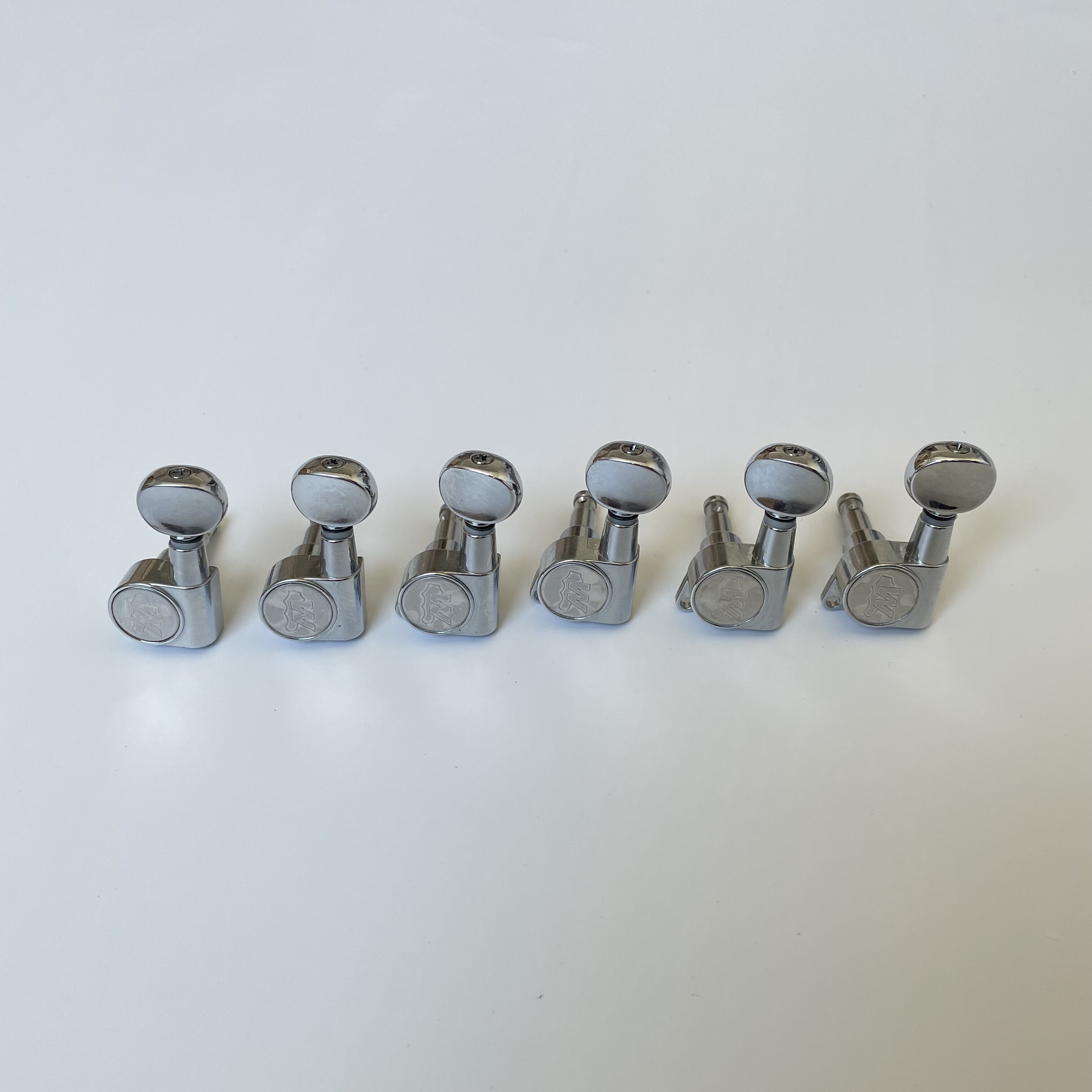 Afanti Sealed 6L Inline Chrome Electric Guitar Tuning Key Pegs