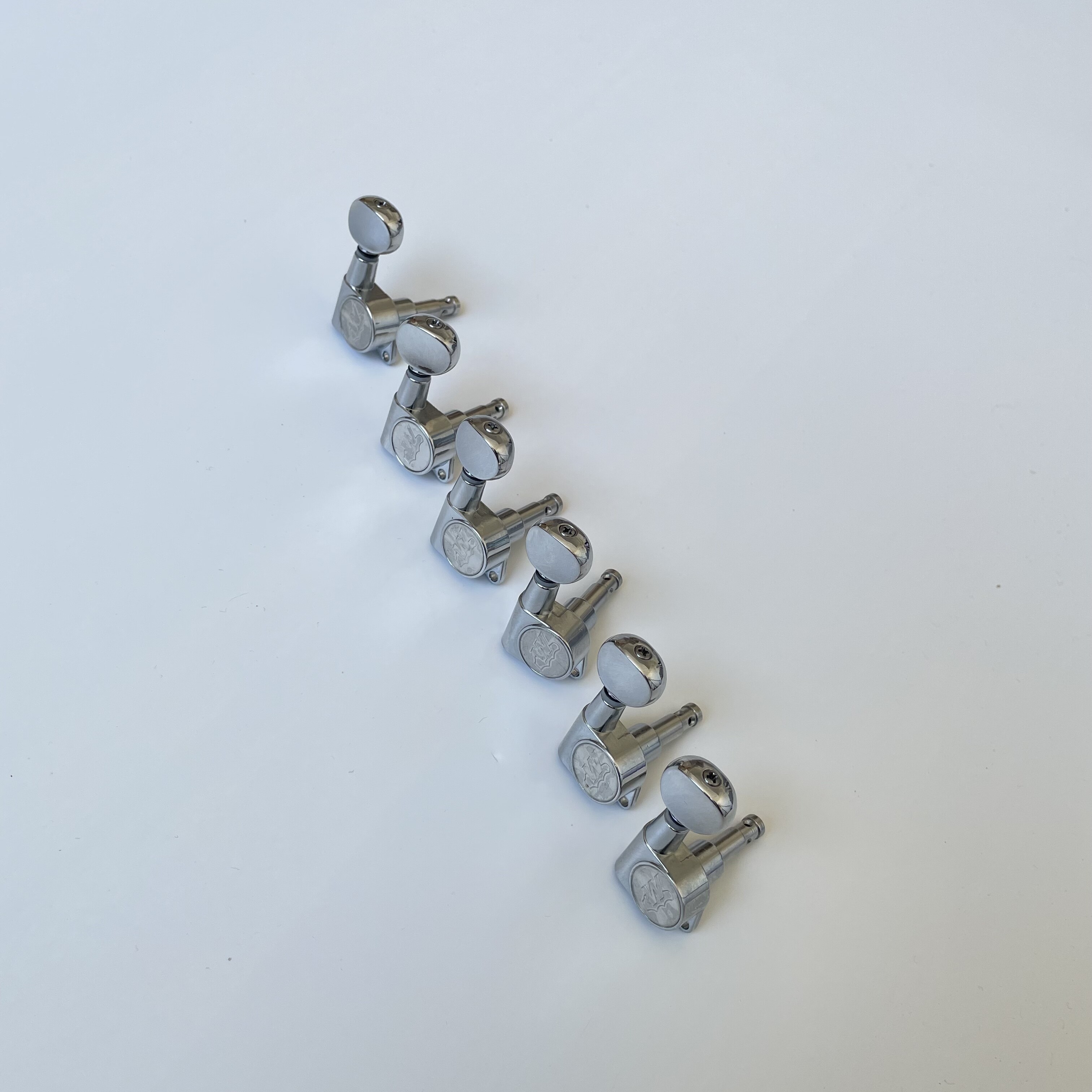 Afanti Sealed 6R Inline Chrome Electric Guitar Tuning Key Pegs