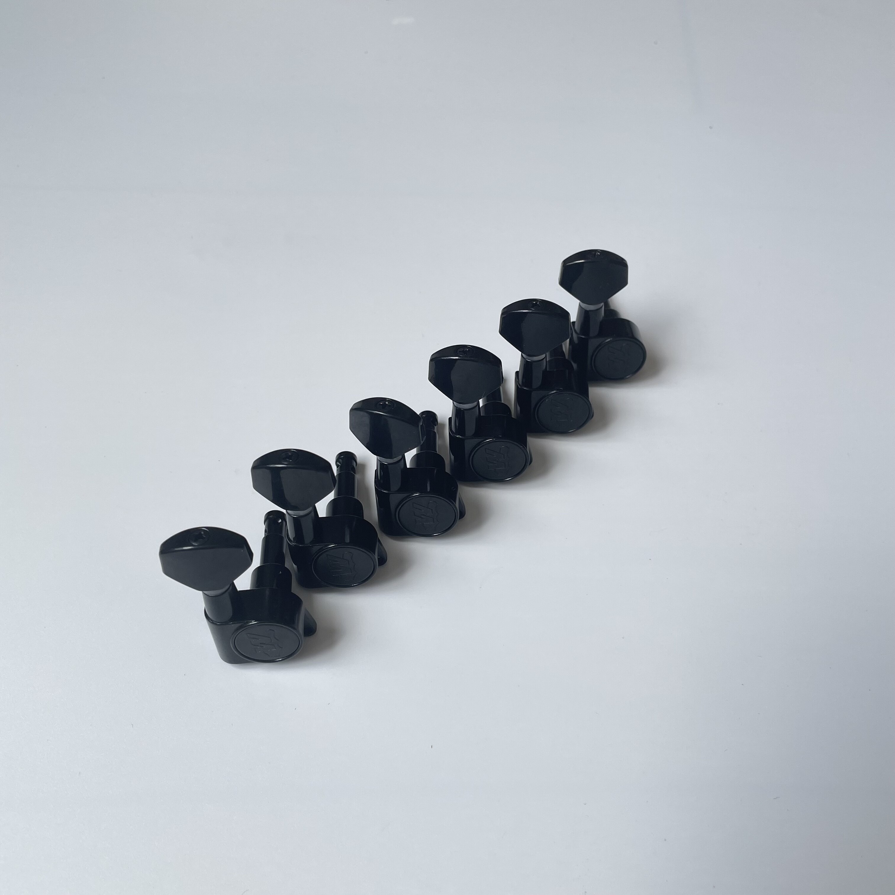 Afanti Black 6 Inline Right Handed Guitar Tuning Machine Head