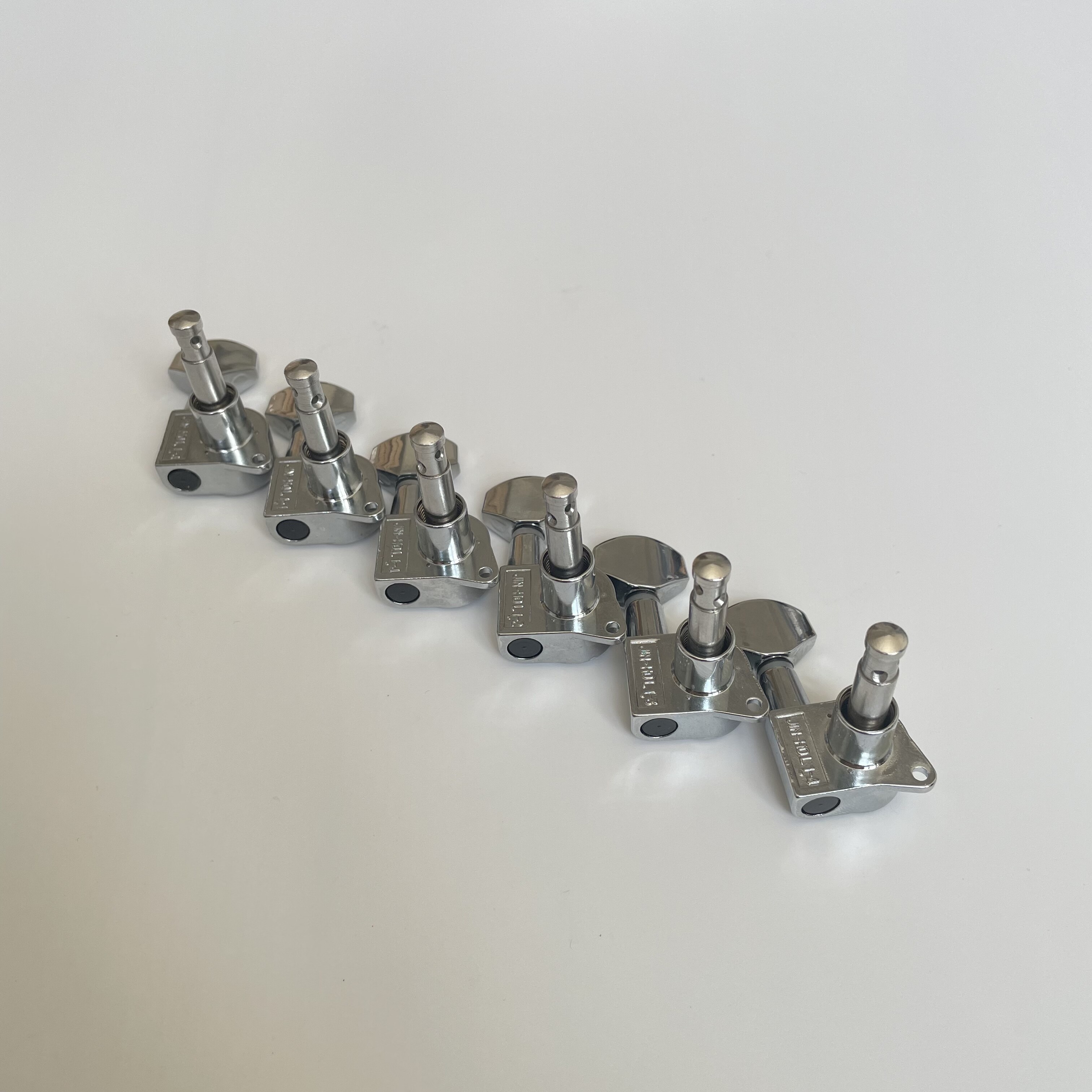 Afanti 6L-In-Line Chrome Electric Guitar Tuning Machine Heads