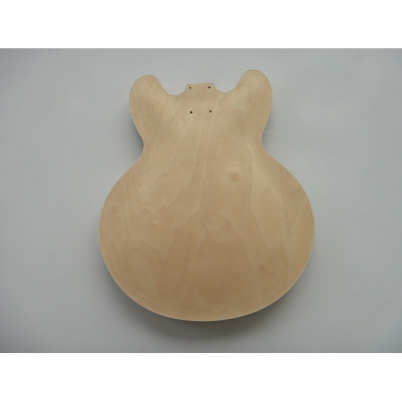 Afanti Maple Plywood Body with Spalted Maple Veneer DIY Electric Guitar Kit