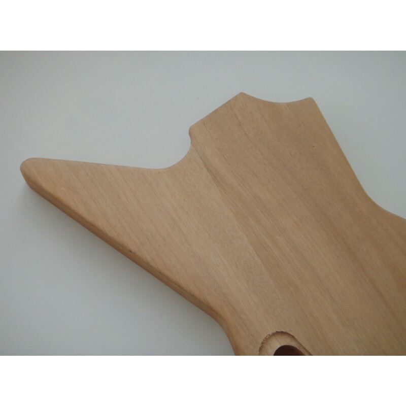 Afanti Unfinished Mahogany Body with Flamed Maple 5 String Electric Bass Guitar Kit