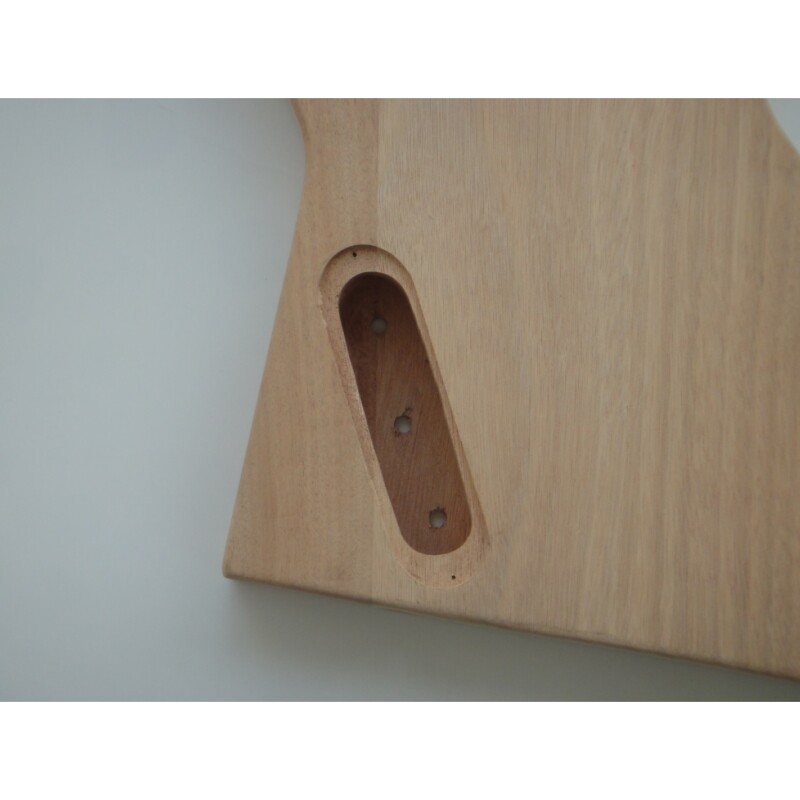 Afanti Unfinished Mahogany Body Ebony Fingerboard DIY Guitar Kit