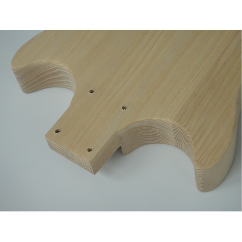 Afanti Customized P Junior Ash Body with Spalted Maple Veneer DIY Guitar Kit