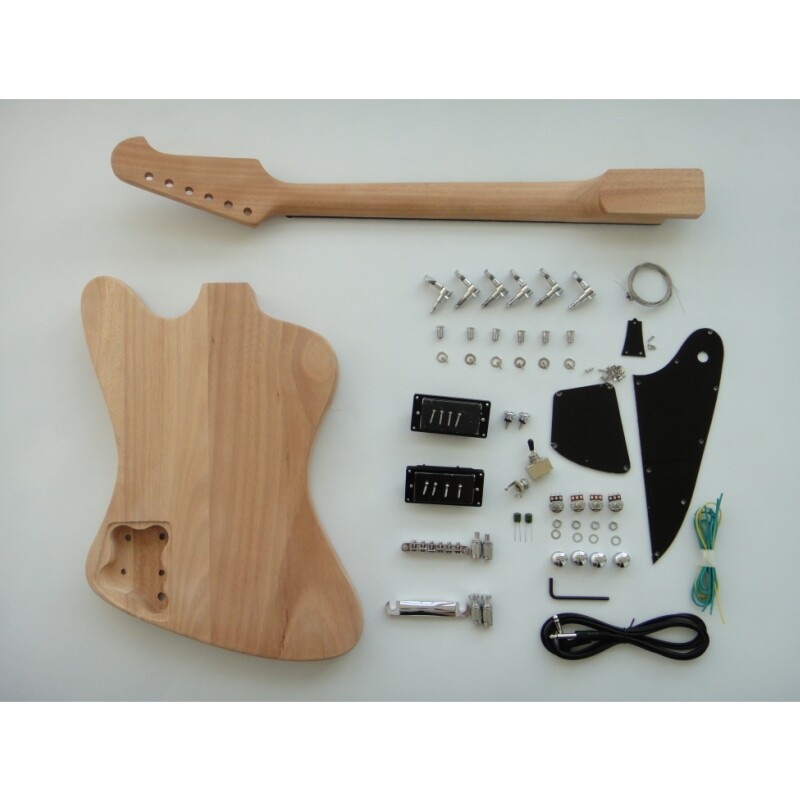 Afanti 6 String Set In Mahogany Body Ebony Fingerboard  DIY Guitar Kit