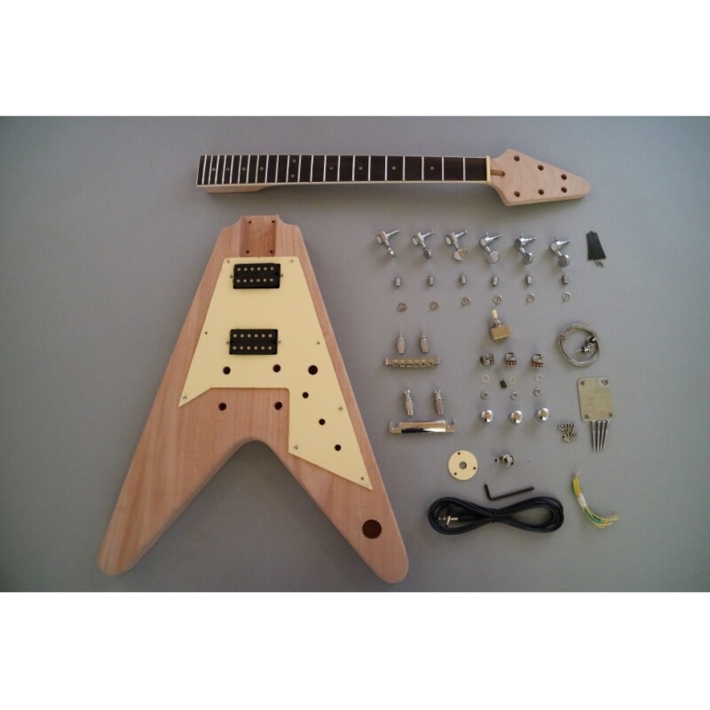 Afanti Unfinished Solid Mahogany Body Rosewood Fingerboard DIY Guitar Kit Afanti Unfinished Solid Mahogany Body Rosewood Fingerboard DIY Guitar Kit