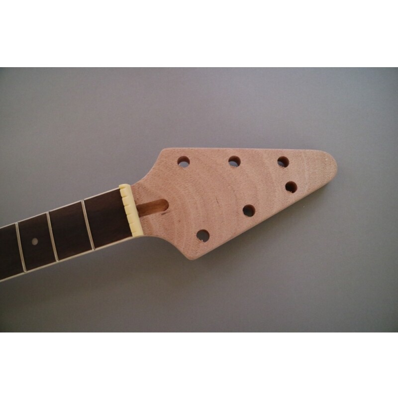 Afanti Unfinished Solid Mahogany Body Rosewood Fingerboard DIY Guitar Kit