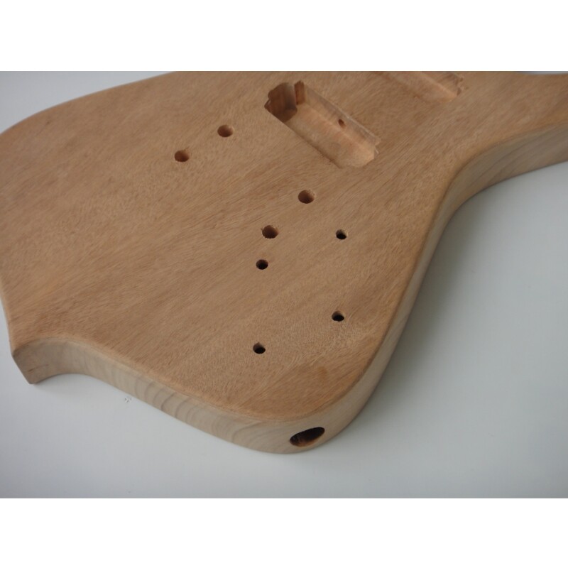Afanti Unfinished 7 String Mahogany Body Maple Fingerboard DIY Ice Guitar Kit