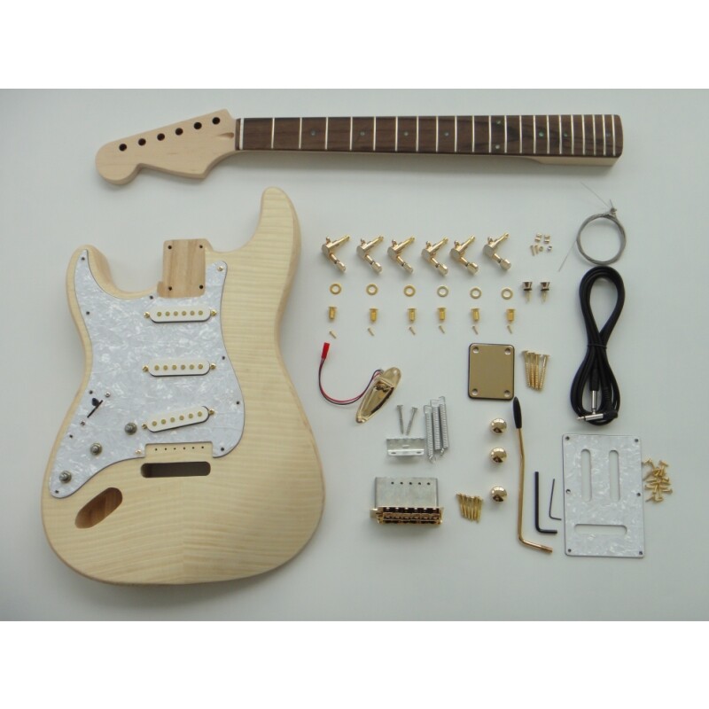 Afanti Customized Ash Body Left Handed ST Electric Guitar Kit Afanti Customized Ash Body Left Handed ST Electric Guitar Kit