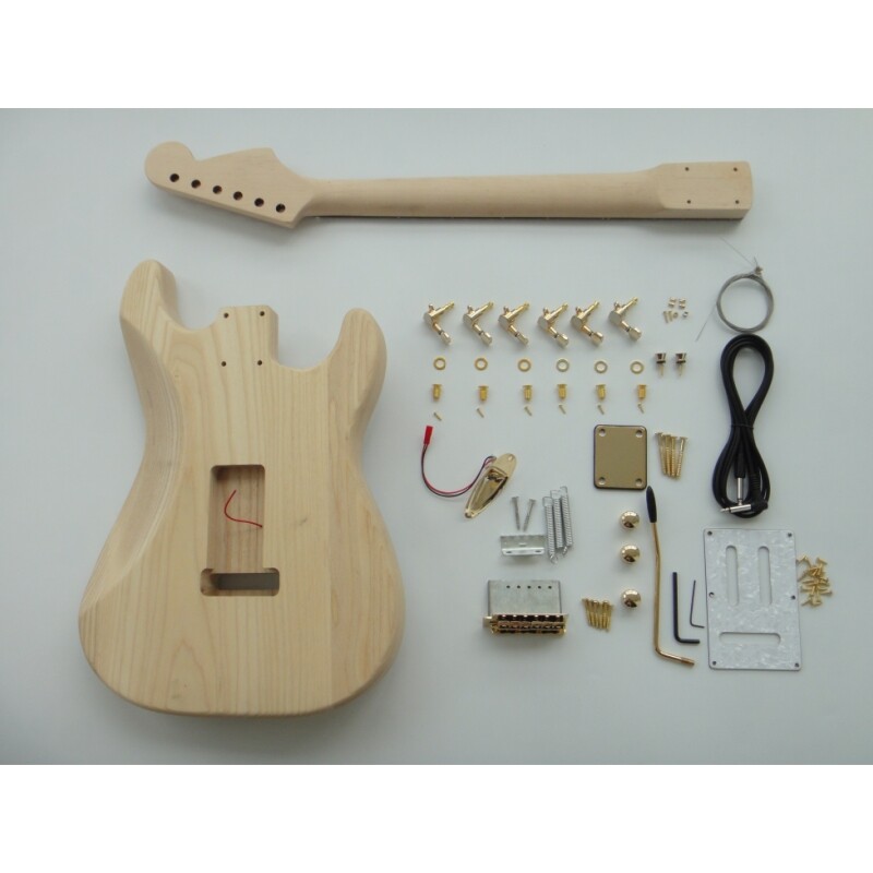 Afanti Customized Ash Body Left Handed ST Electric Guitar Kit
