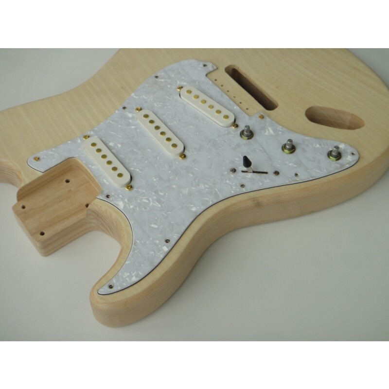 Afanti Customized Ash Body Left Handed ST Electric Guitar Kit