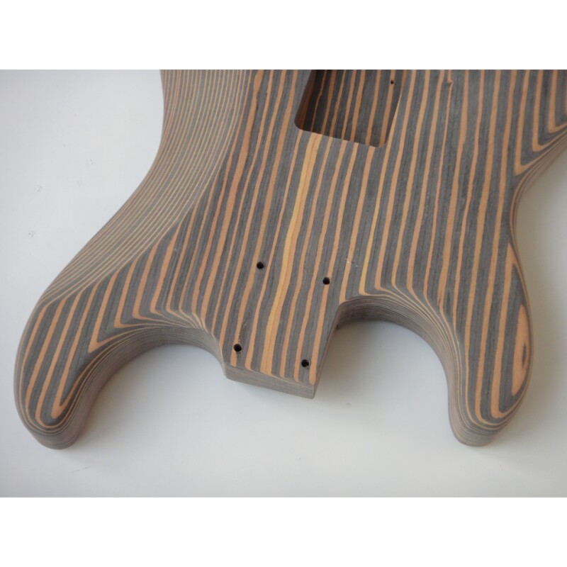 Afanti Customized Zebrwood DIY St Electric Guitar Kit