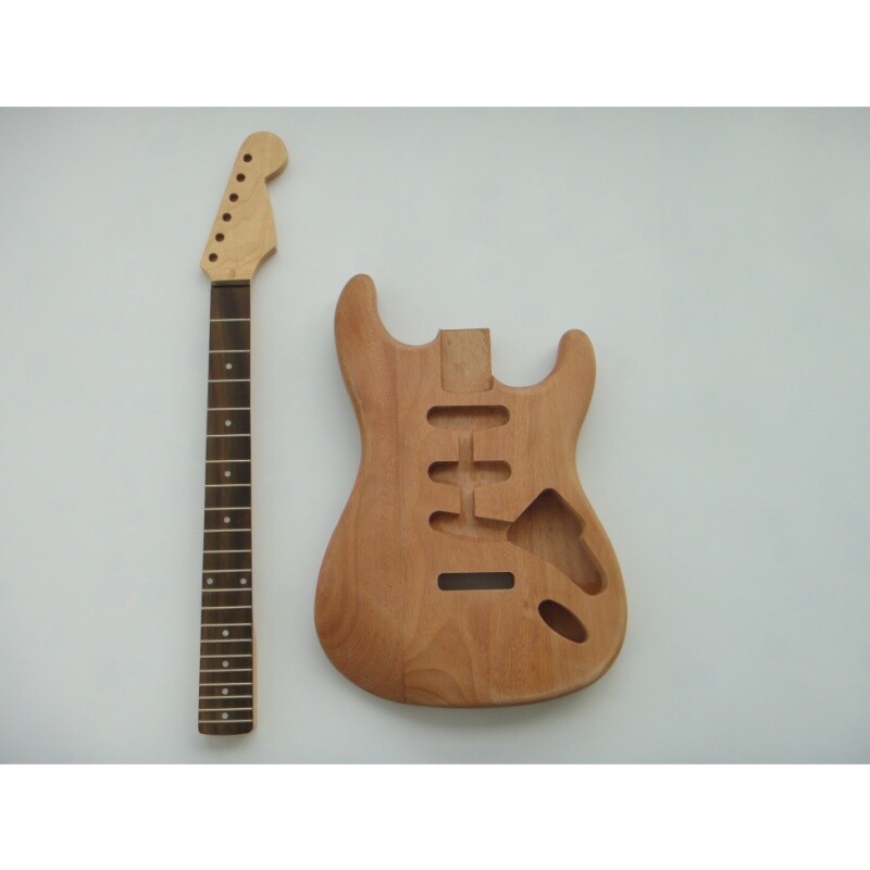 Afanti Customized Mahogany Body Maple Neck DIY St Electric Guitar Kit