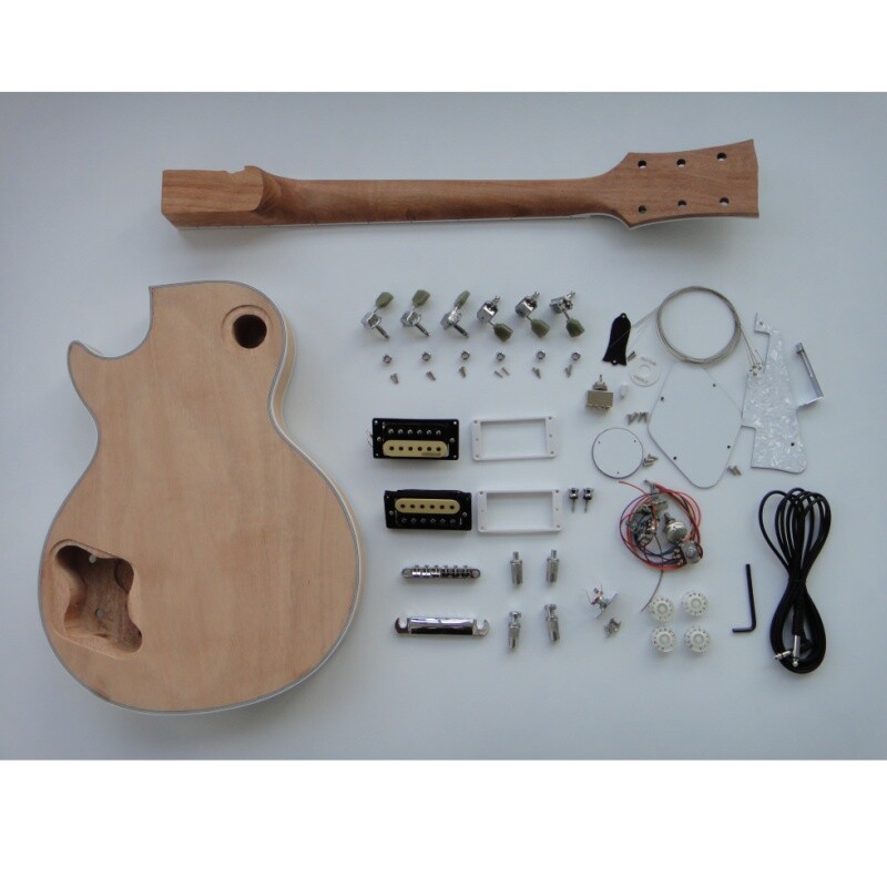 Afanti Unfinished Mahogany Body Maple Neck Electric Guitar Kit