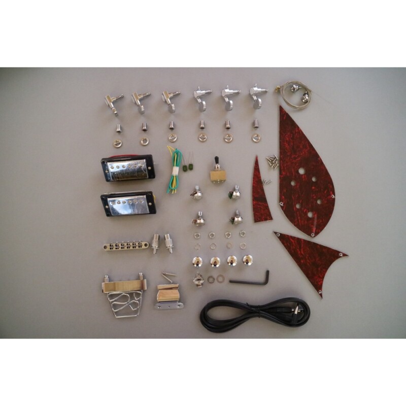 Afanti Customized Semi-Hollow Mahogany Body Build Your Own DIY Guitar Kit