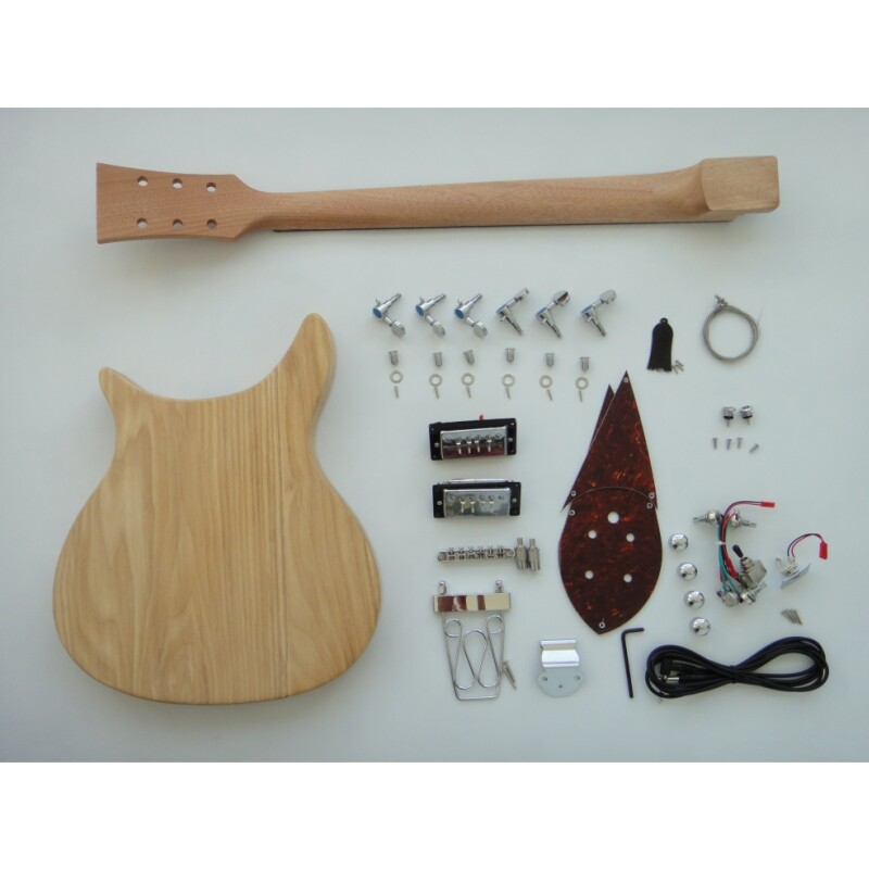 Afanti Customized Ash Body Build Your Own DIY Electric Guitar Kit