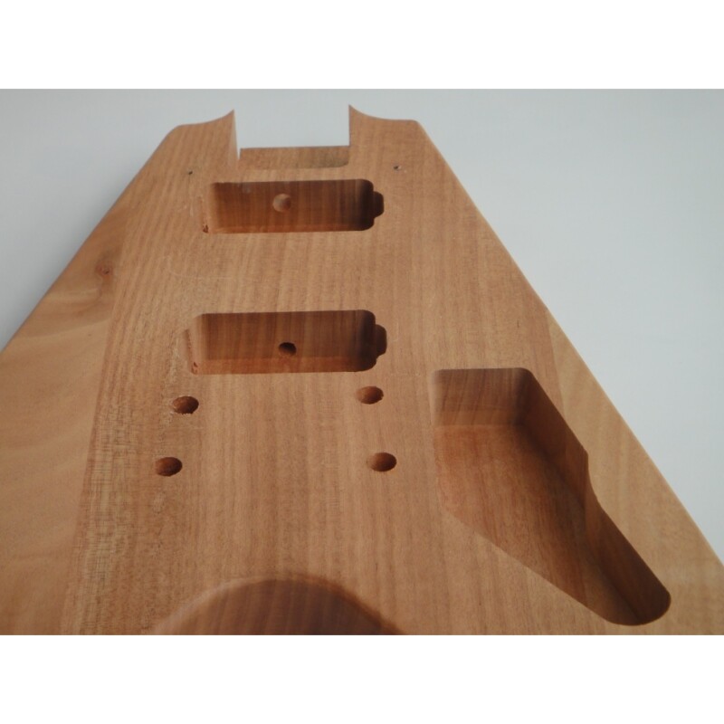 Afanti Unfinished Solid Mahogany Body Rosewood Fingerboard FV DIY Guitar Kit