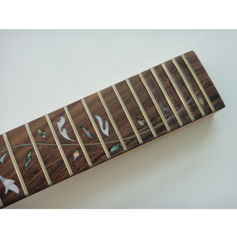 Afanti Unfinished Basswood Body Rosewood Fingerboard Double Locking DIY Guitar Kit