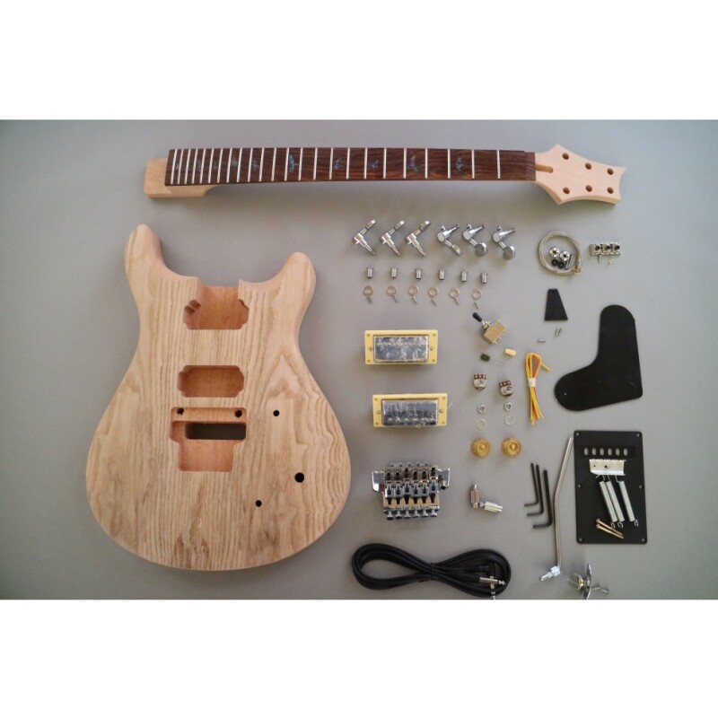Afanti Unfinished Mahogany Body with Ash Veneer DIY Electric Guitar Kit Afanti Unfinished Mahogany Body with Ash Veneer DIY Electric Guitar Kit