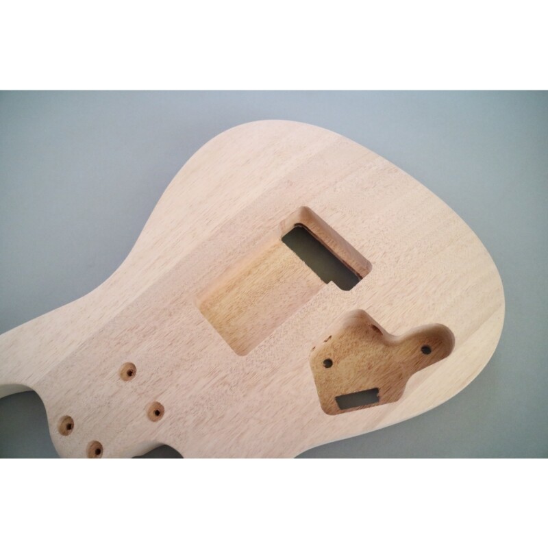 Afanti Ufinished Mahogany Body and Neck Build Your Own DIY Electric Guitar Kit