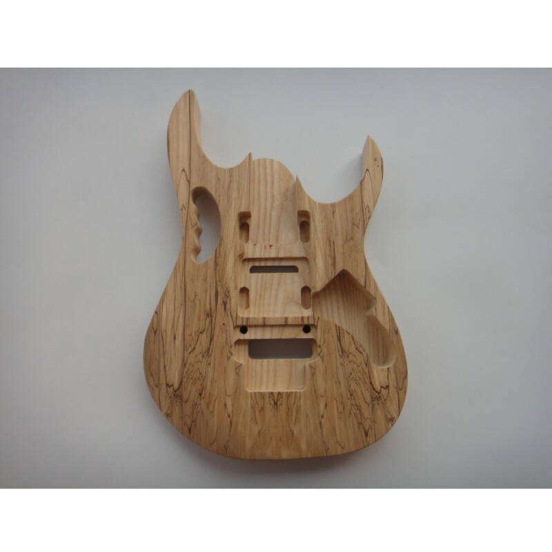 Afanti Unfinished Solid Body Vine Inlay Rosewood Fingerboard Double Locking DIY Guitar Kit