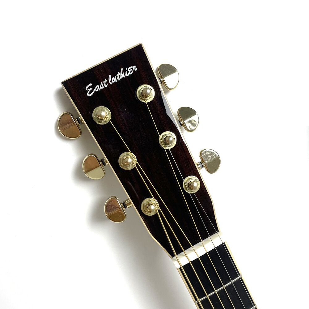 Afanti East Luthier Series Spruce Solid Top Real Abalone Inlay Cutaway Acoustic Guitars